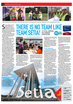sp setia, growing the company from within