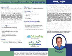 PLC Conference Flyer - Leaders` Alert