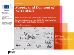 Supply and Demand of KETs skills