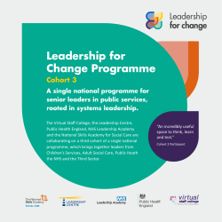 Cohort 3 flyer 1.2 - Leadership for Change