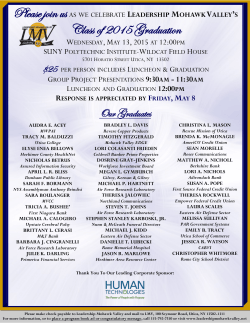 Grad Invite 2015 - Leadership Mohawk Valley
