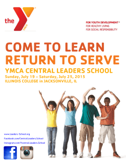 COME TO LEARN RETURN TO SERVE