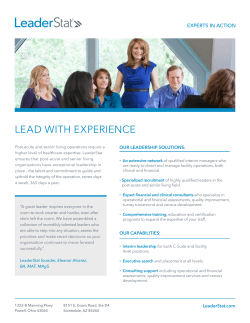 LEAD WITH EXPERIENCE