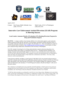 LEAD Press Release and Evaluation Summary