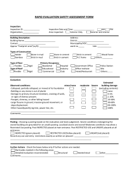RAPID EVALUATION SAFETY ASEESSMENT FORM