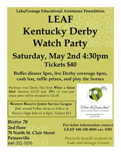 LEAF Kentucky Derby Watch Party