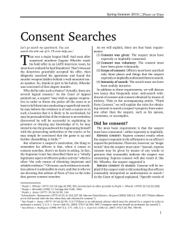 Consent Searches - Alameda County District Attorney`s Office