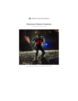 Electronic Demon Costume - Adafruit Learning System