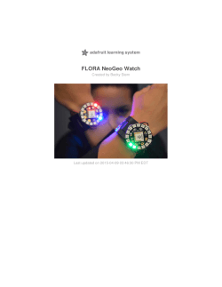 FLORA NeoGeo Watch - Adafruit Learning System