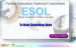 ESOL0203 - To Have Something Done