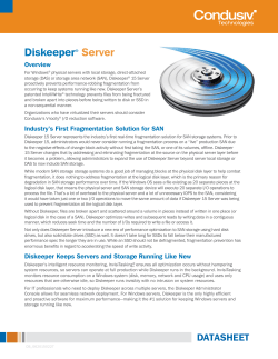 DiskeeperÂ® Server - Products