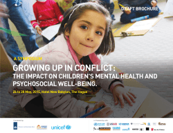 GROWING UP IN CONFLICT: - UNICEF:Learning for Peace