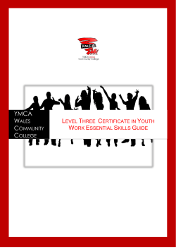 Level Three Certificate in Youth Work Essential