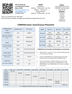 COMPASS Handout - HFC Learning Lab