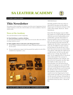 the SA Leather Academy