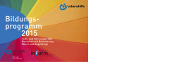 Bildungsprogramm 2015 - Lebenshilfe Landesverband Hessen eV