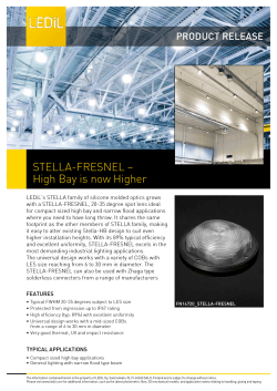 STELLA-FRESNEL Product release