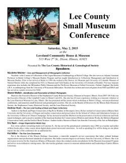 Lee County Small Museum Conference Registration 2015