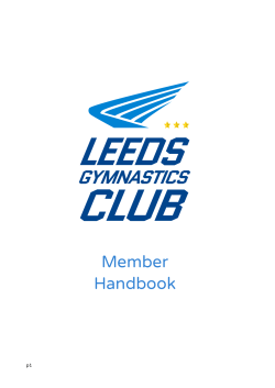 Member Handbook - Leeds Gymnastics Club
