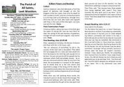 to view the Pew/Notice Sheet for the week beginning 10/05/15