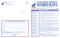 A Publication of the Leelanau County Democratic