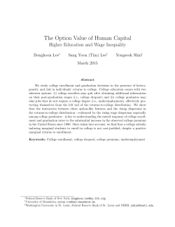 The Option Value of Human Capital