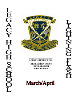 March/April 2015 - Legacy High School