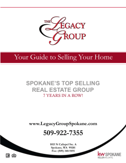509-922-7355 Your Guide to Selling Your Home