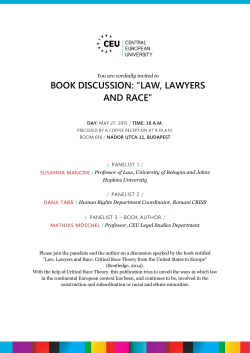 book discussion: âlaw, lawyers and raceâ