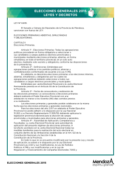 elecciones generales 2015-leyes y decretos