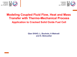 Modeling Coupled Fluid Flow, Heat and Mass