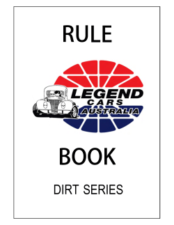 Dirt Series Rule Book