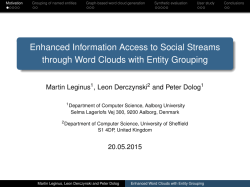 Enhanced Information Access to Social Streams through Word