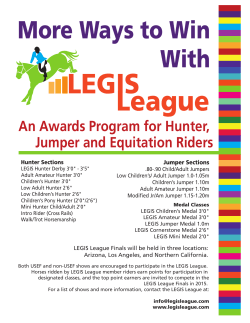 2015 LEGIS league Ad