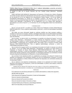 NOM-032-SSA2-2014 - LEGISMEX LegislaciÃ³n Ambiental Mexicana