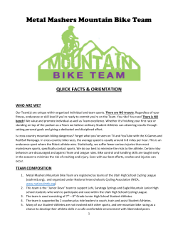 High School Registration Packet - Lehi Mountain Bike Team