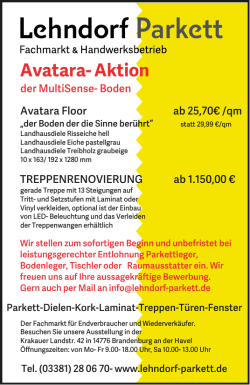 Avatara- Aktion - Lehndorf Parkett