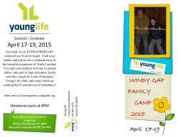 family camp flyer 2015 - Lenoir Greene Young Life