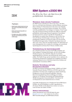 IBM System x3500 M4 - ALSO Lenovo: Home