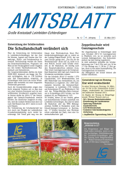 Aktuelles - Amtsblatt Leinfelden
