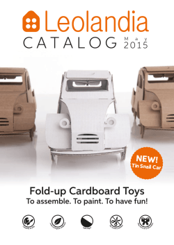 CATALOG M - Cardboard toys