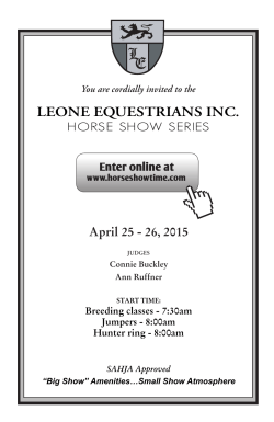 prize list - Leone Equestrians