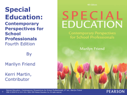 Special Education: - Teacher Portfolio