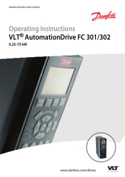 Operating Instructions VLT AutomationDrive FC 301/302