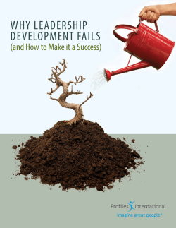 Why Leadership Development Fails White Paper