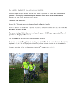 Run and Bike â 05/04/2015 â Lac de SÃ¨de Ã  saint GAUDENS C`est
