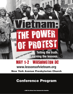 www.lessonsofvietnam.org Conference Program