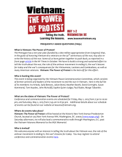 FAQs - VIETNAM: The Power of Protest.