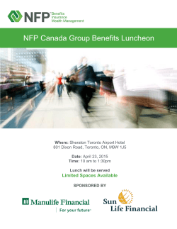 NFP Canada Group Benefits Luncheon