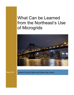 What Can be Learned from the Northeast`s Use